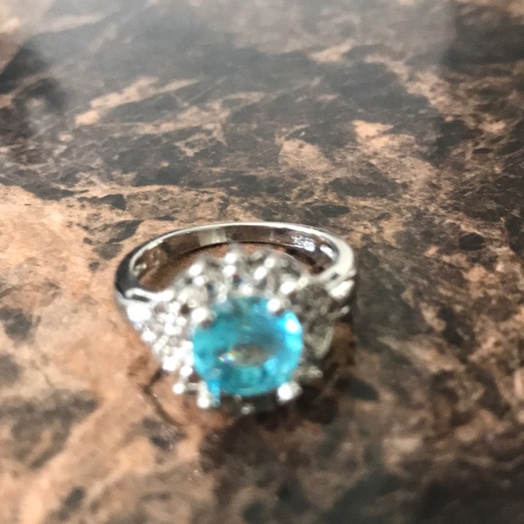 Jewelry - Sterling Silver Blue Topaz Ring